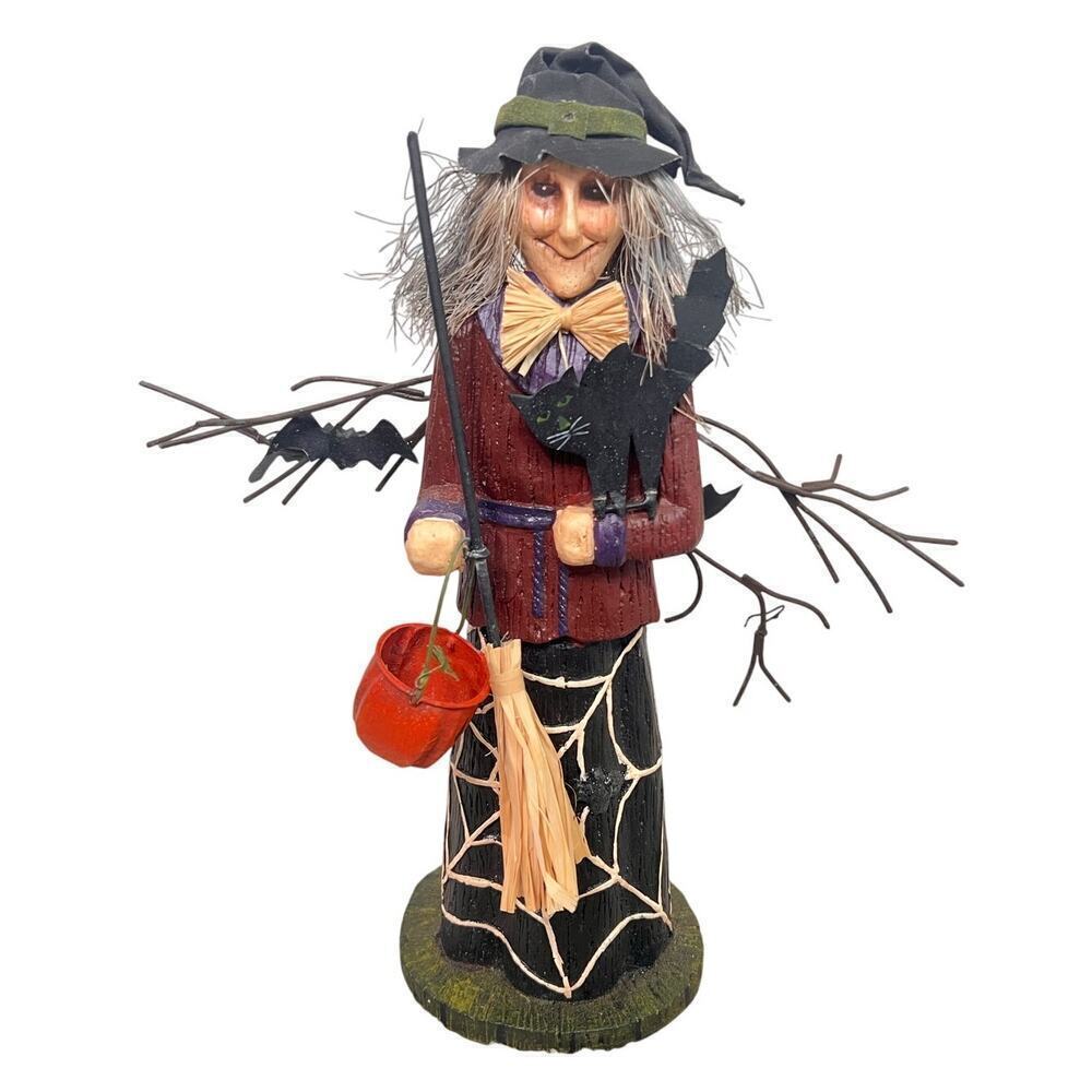 Bethany Love Designs RARE VTG Witch Bats Cat Pumpkin Halloween Sirene Figurine